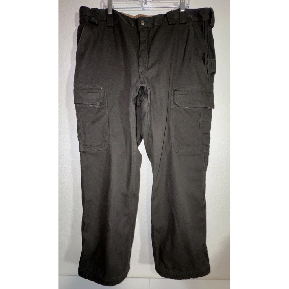 Duluth Trading Co Men's Carpenter Cargo Pants 44x32 Fleece Insulated Work Wear